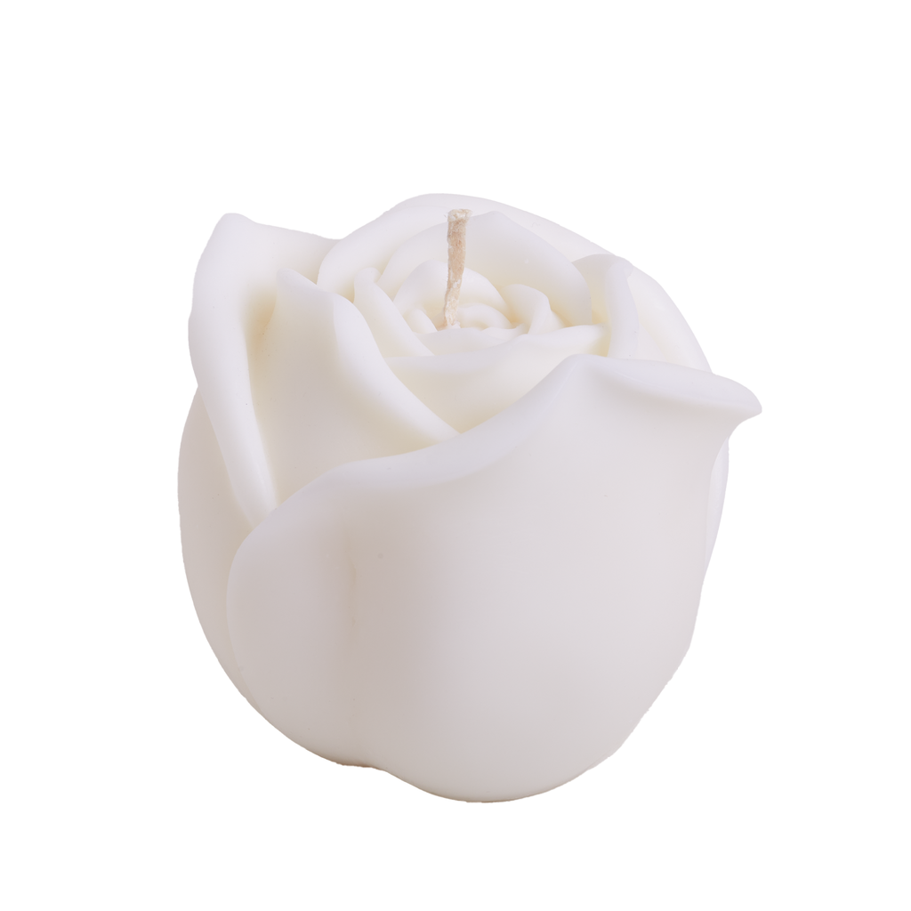 Rose Candle - White
