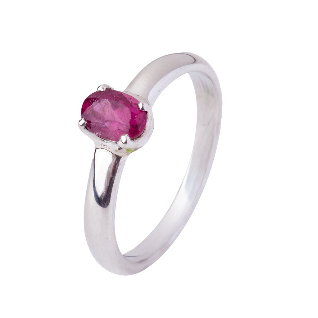 Pink Tourmaline Ring #1 - Size 9.5