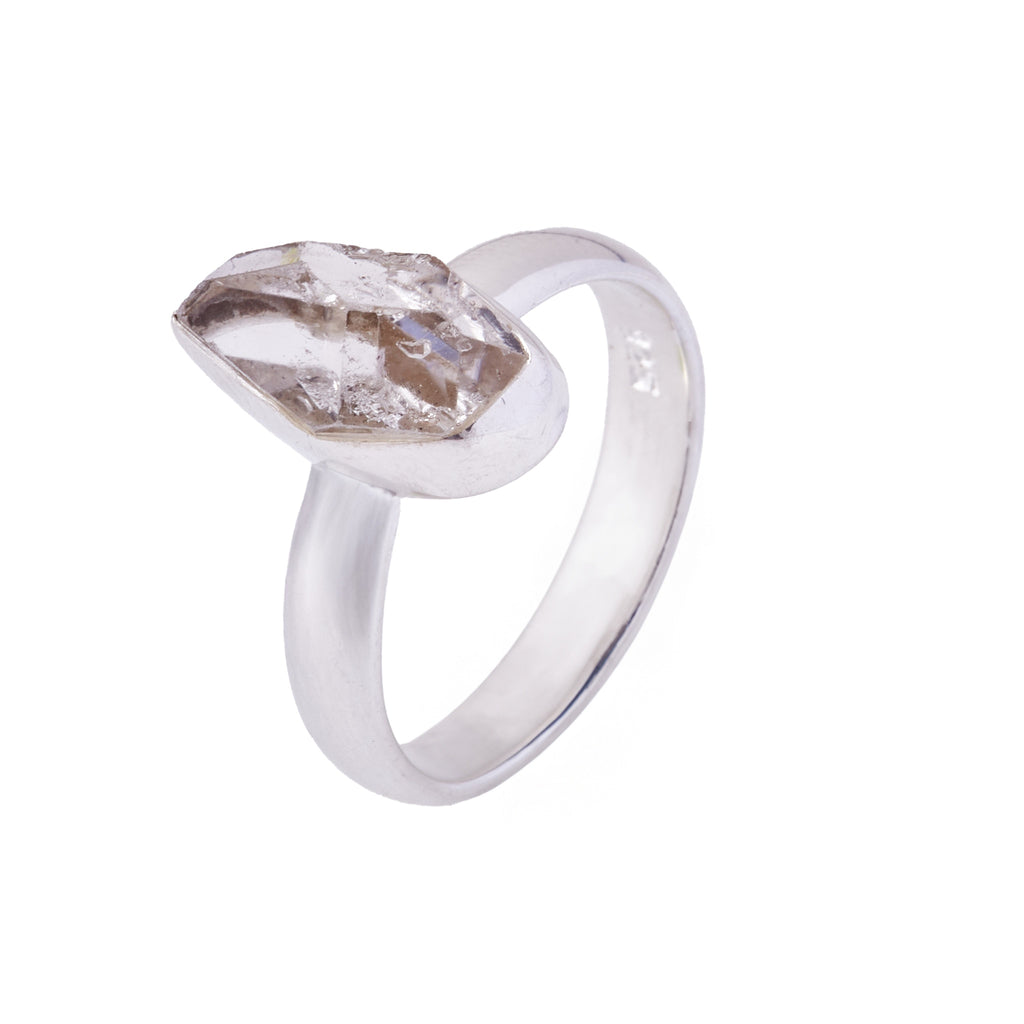 Diamond Quartz Ring #2 - Size 8