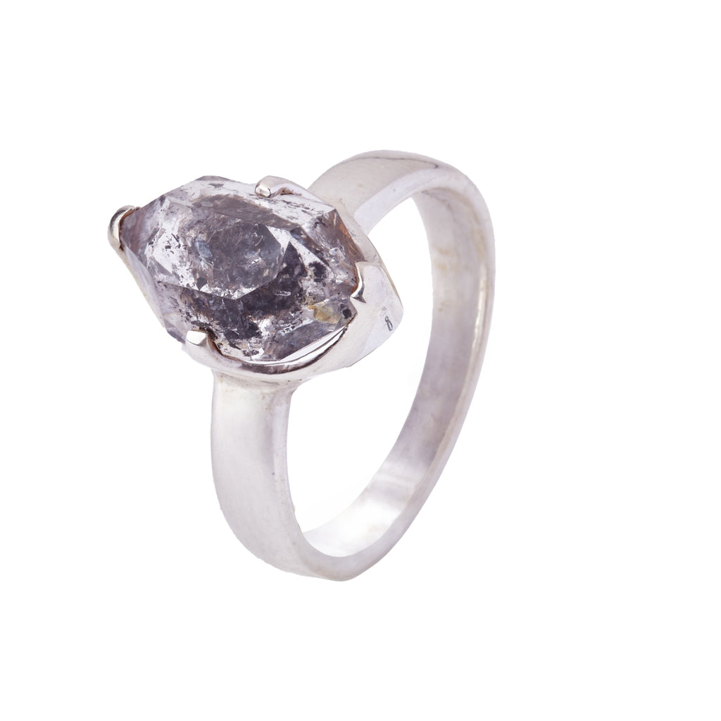Diamond Quartz Ring #3 - Size 8