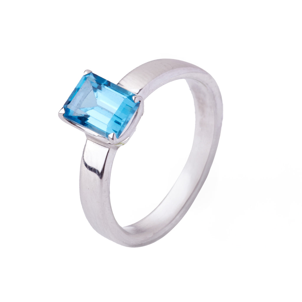 Blue Topaz Ring #1 - Size 6