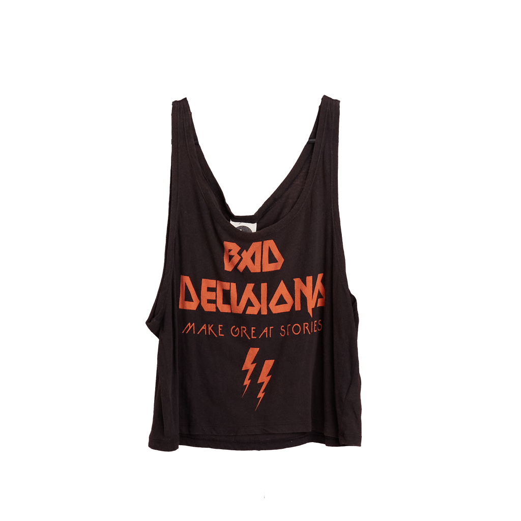 All About Eve Bad Decisions Singlet - Size 10