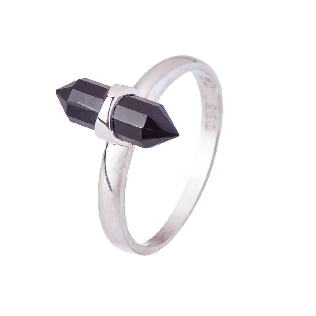 Black Spinel Ring #1 - Size 7