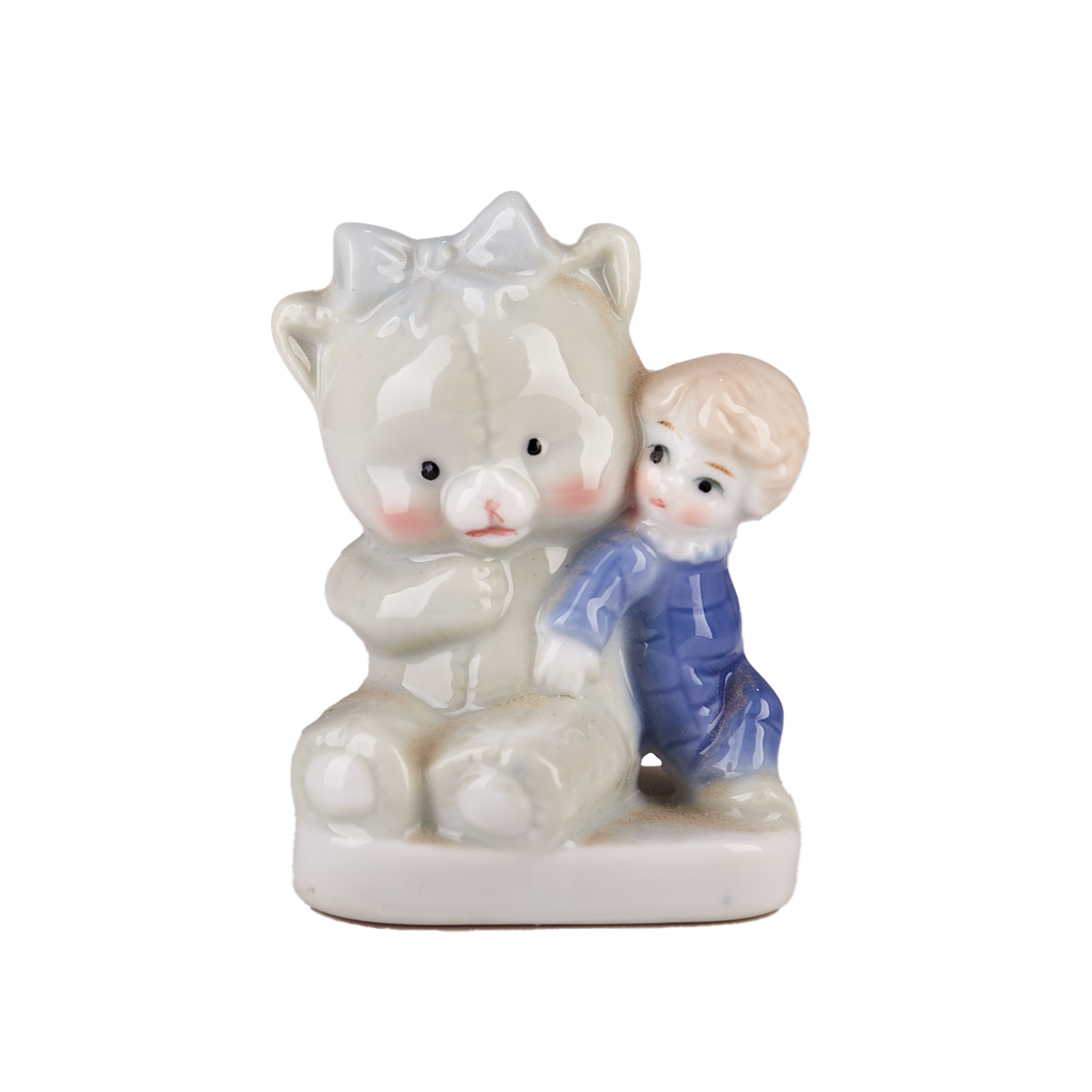 Bear and Baby Ceramic Figurine
