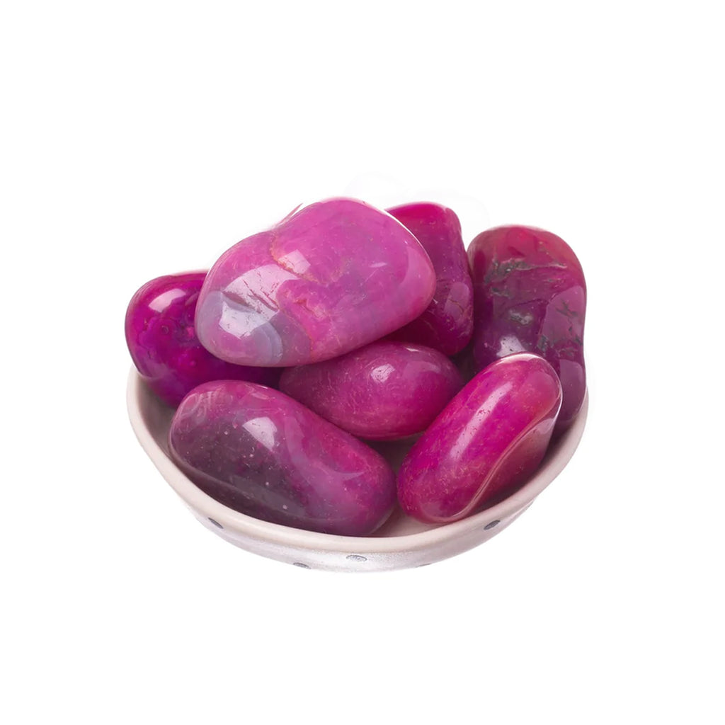 Pink Agate Tumbled