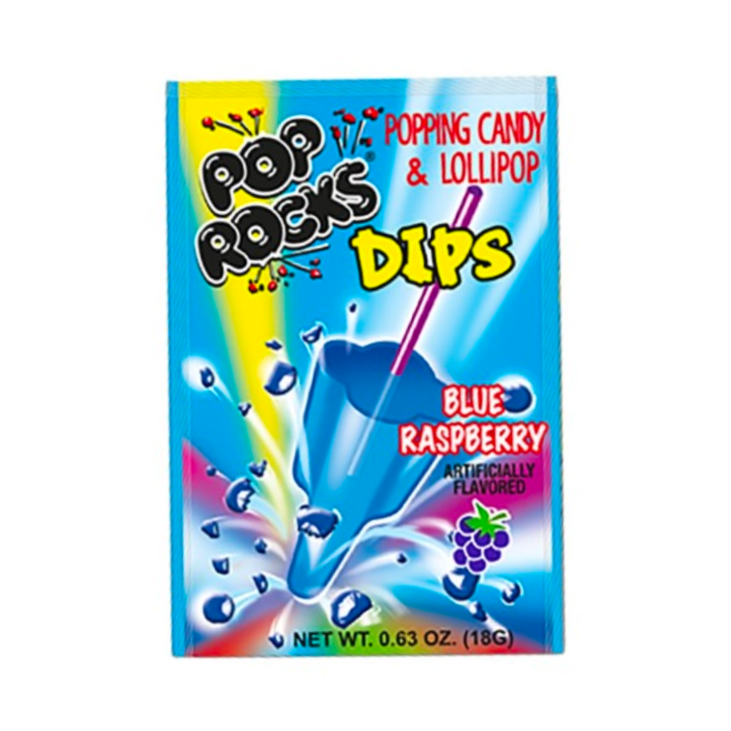 Pop Rocks Dips Popping Candy & Lollipop  // Blue Raspberry