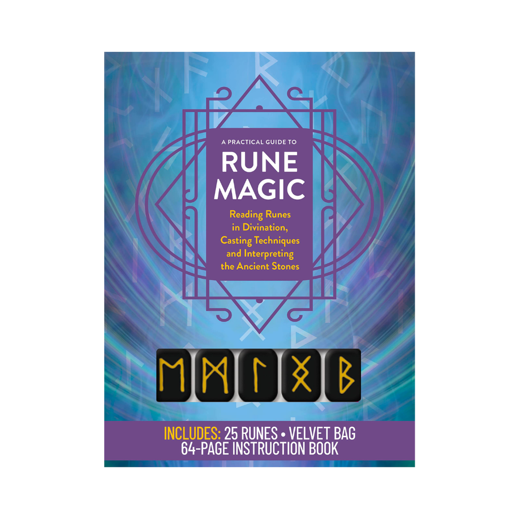 A Practical Guide to Rune Magic Kit: Reading Runes in Divination, Cast ...