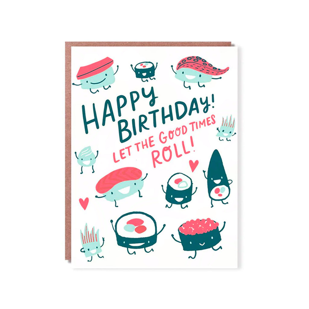 Hello Lucky // Sushi Roll Greeting Card
