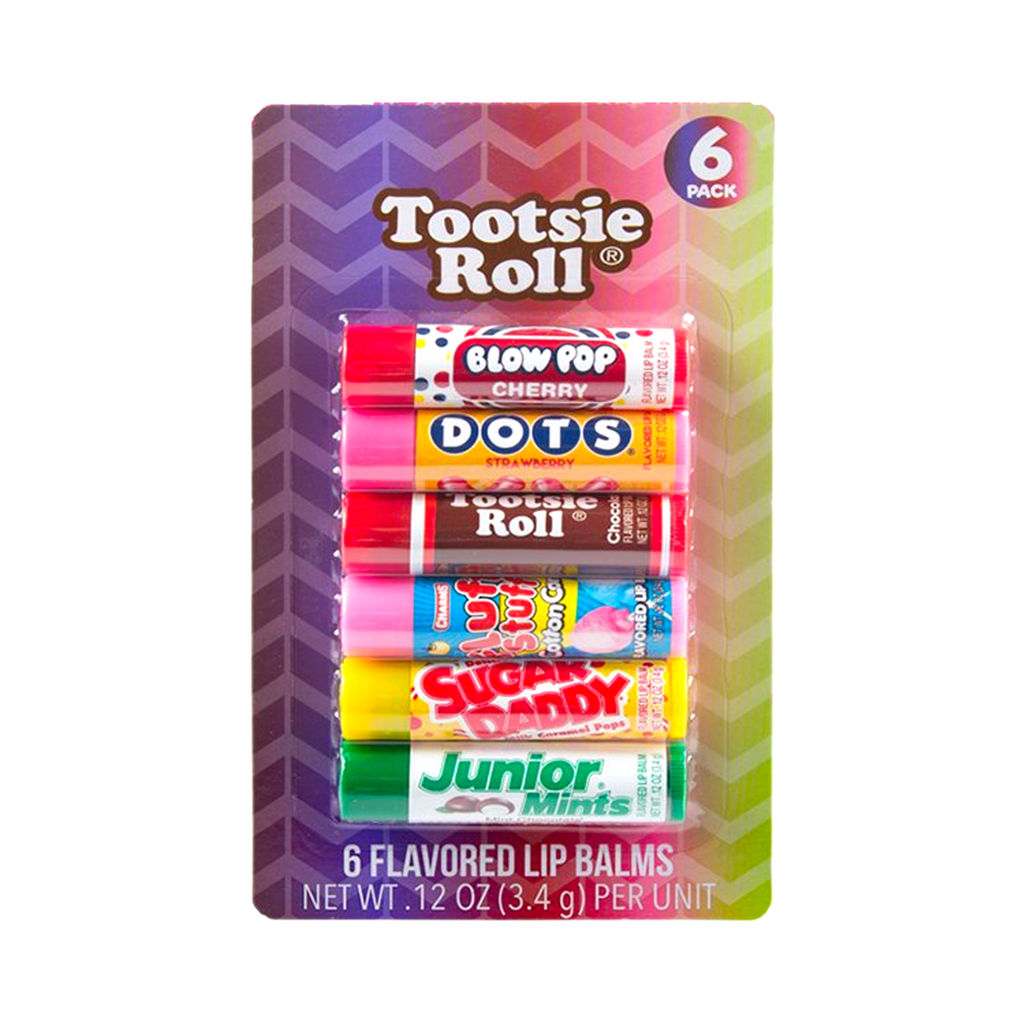 Candy Flavoured Lip Balm // Tootsie Roll - 6 Pack | Lip Balm/Gloss