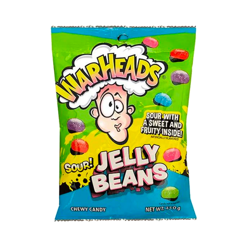 Warheads Sour Jelly Beans 150g