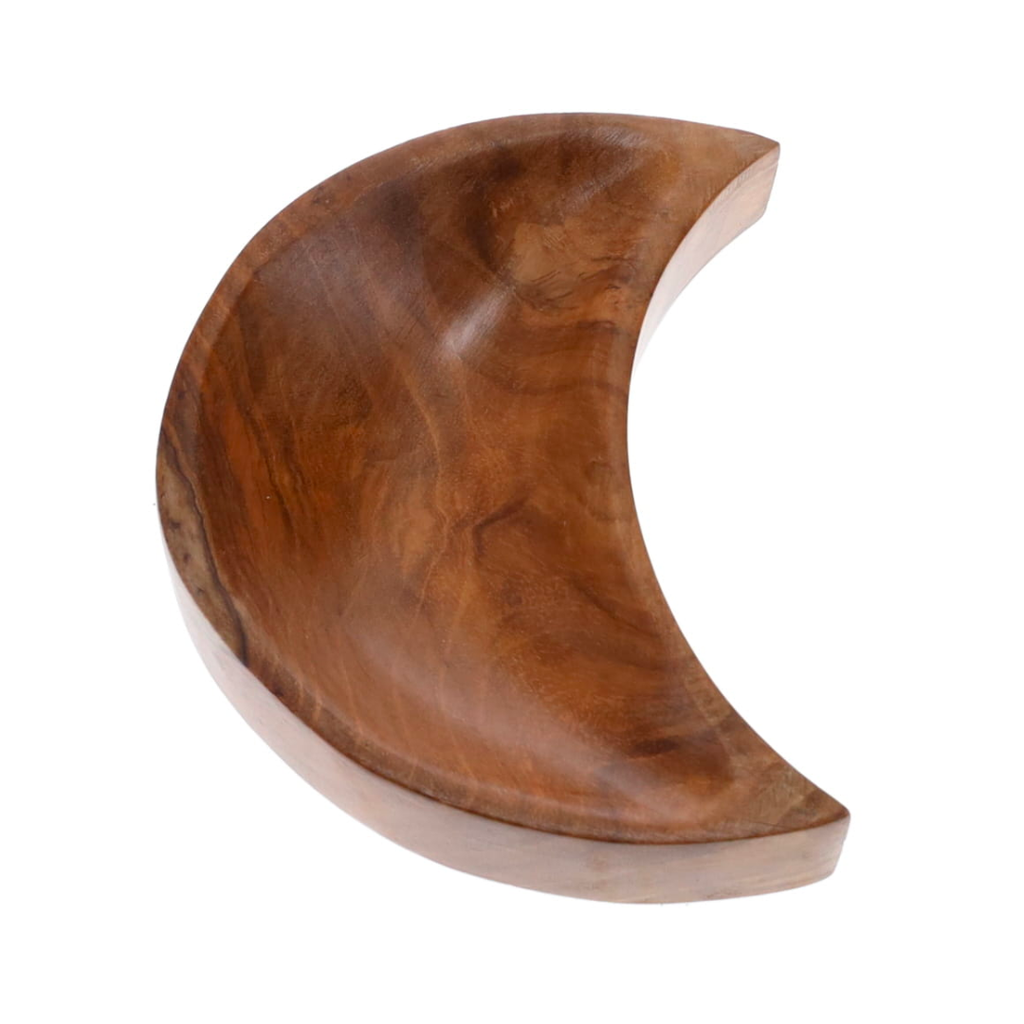 Crescent Moon Wooden Trinket Tray